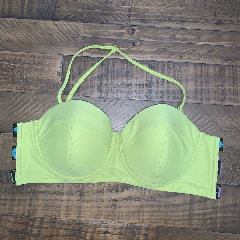 Jessica Simpson yellow bathing suit top